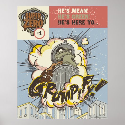 オスカー不機嫌の漫画 ポスター (正面)