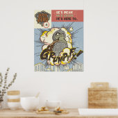 オスカー不機嫌の漫画 ポスター (キッチン)