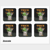 オスカー不機嫌-トリックしますか、または出て行って下さい! スクエアシール (シート)