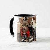 オスカー青いチワワのコーヒー・マグ マグカップ (正面左)