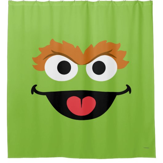オスカー顔アート シャワーカーテン (正面)