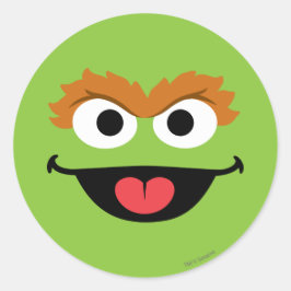 オスカー顔アート ラウンドシール