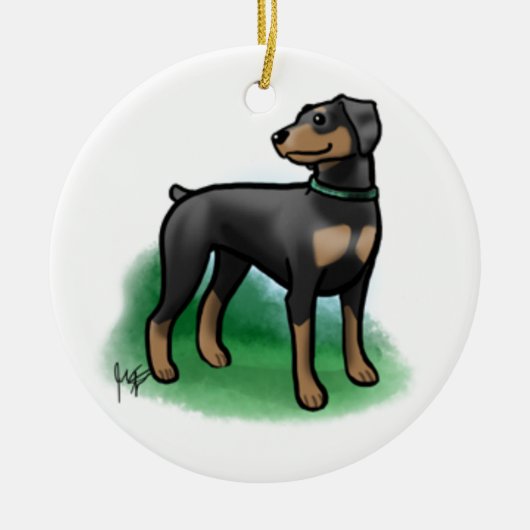 "オスカー"のカスタムなオーナメント セラミックオーナメント (正面)