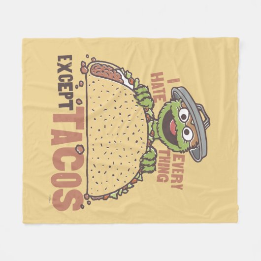 オスカー・イ・ハト・タコス以外 フリースブランケット (正面(横))