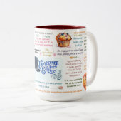 オスカー・ウィルド真剣なマグカップ ツートーンマグカップ (正面右)