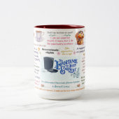 オスカー・ウィルド真剣なマグカップ ツートーンマグカップ (中央)