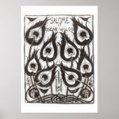 オスカー「サロメ」の表紙のオリジナルスケッチ ポスター (正面)