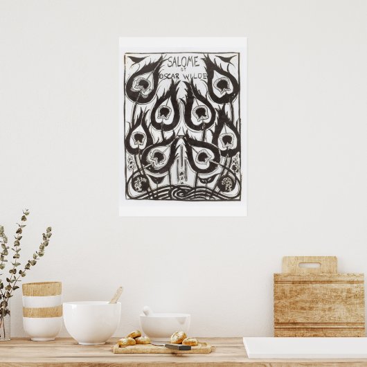 オスカー「サロメ」の表紙のオリジナルスケッチ ポスター (キッチン)
