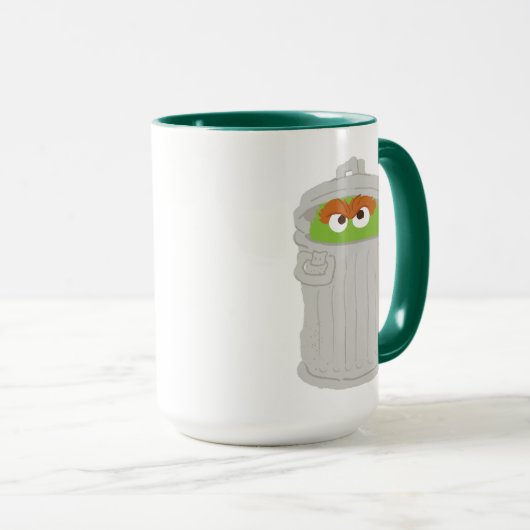 オスカー・ザ・グラウチとそのゴミ箱 マグカップ (正面右)