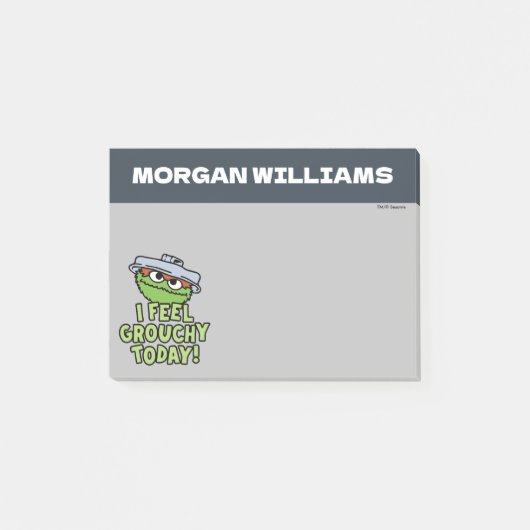 オスカー・ザ・グラウチ | 気分が悪い | 名前を追加 ポストイット (正面)