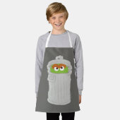 オスカー・ザ・グルーフ&ズ・ゴミ箱 エプロン (着用した状態)