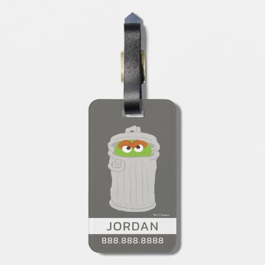 オスカー・ザ・グルーフ&ズ・ゴミ箱 |情報の追加 ラゲッジタグ (裏面縦)