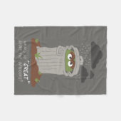 オスカー・ザ・グローチ |アウトド素晴らしーの概要 フリースブランケット (正面(横))