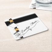 オスカー・パーティー スクエアペーパーコースター (アングル)