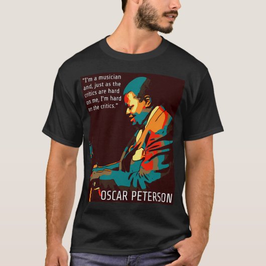 オスカー・ピーターソン Tシャツ (正面)