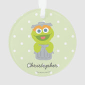 オスカー |ベビー初めてのクリスマス – 名前の追加 オーナメント (裏面)