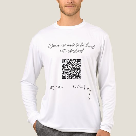 オスカー・ワイルドのサイン トライブレンドTシャツ (正面)