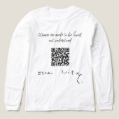 オスカー・ワイルドのサイン トライブレンドTシャツ (デザイン正面)