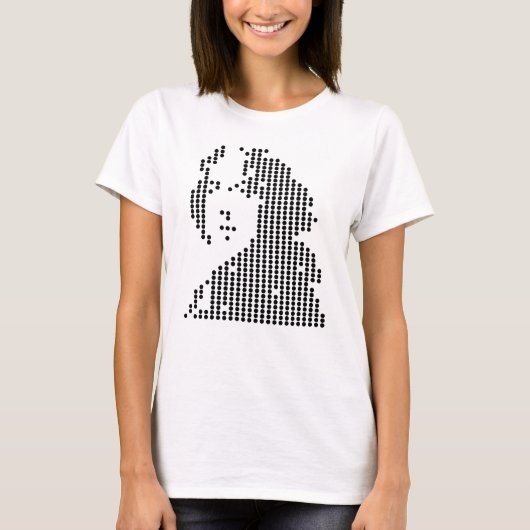 オスカー・ワイルド 幾何学ポートレート Tシャツ (正面)