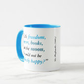 オスカー・ワイルド「花・本・月」マグカップ マグカップ (正面左)