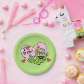 オスカー「私はゴミを愛している」バレンタイン ペーパープレート (パーティー)