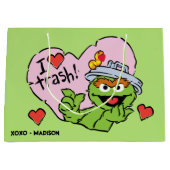 オスカー「私はゴミを愛している」バレンタイン ラージペーパーバッグ (正面)