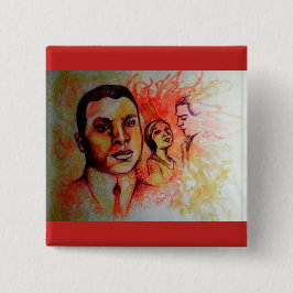 オスカーMicheaux -黒い映画撮影技師ボタン 缶バッジ