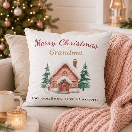 オススメのクリスマスプレゼント!おばあちゃんのための名入れ枕 クッション