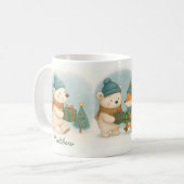 オススメのクリスマスマグカップ 名前入れ可能 コーヒーマグカップ (正面左)