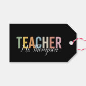 オススメの先生への感謝を込めたギフト Back to School ギフトタグ (正面(横))