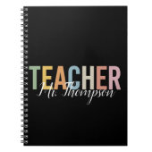 オススメの先生への感謝を込めたギフト Back to School ノートブック (正面)