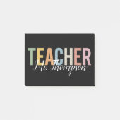 オススメの先生への感謝を込めたギフト Back to School ポストイット (正面)
