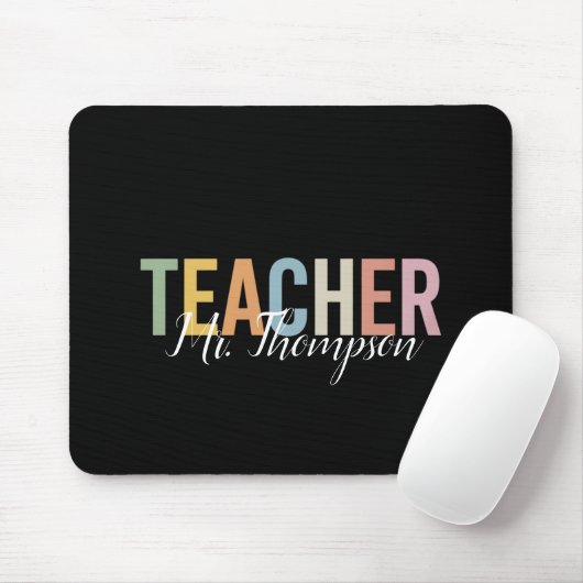オススメの先生への感謝を込めたギフト Back to School マウスパッド (マウス)