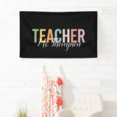 オススメの先生への感謝を込めたギフト Back to School 横断幕 (インサイチュ)