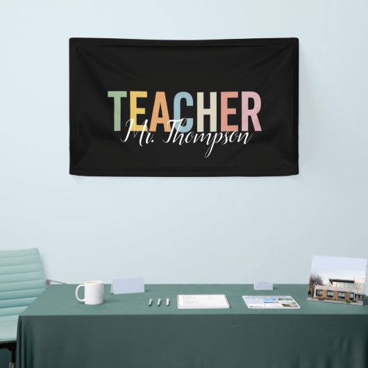 オススメの先生への感謝を込めたギフト Back to School 横断幕 (トレードショー)