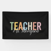オススメの先生への感謝を込めたギフト Back to School 横断幕 (横)
