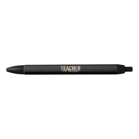オススメの先生への感謝を込めたギフト Back to School 黒ボールペン (正面)