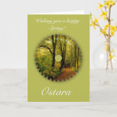 オスタラ春至と春風景 カード (黄色い花)