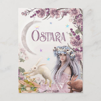 オスタラ異教のファンタジーアートハガキ ポストカード