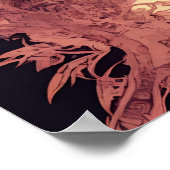 オスターリエンゾヴィンテージアートデジタル魔法ダークガール ポスター (角)