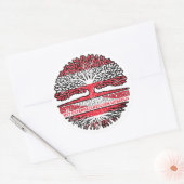 オステレイヒッシュオステリーイクバウムウルツェルフラッグジュファーネ ラウンドシール (封筒)