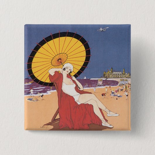 オステンデ語 – ベルギク 缶バッジ (正面)