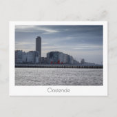 オステンド沿岸都市スカイライン，ベルギー ポストカード (正面)