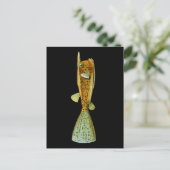 オストラシオンコルヌタス(ボクフィッシュ)、ヘッケルファインアート ポストカード (スタンド正面)