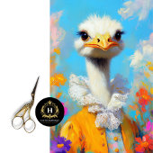 オストリエレガントッチイエローパステルフローラデクページ 薄葉紙