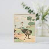 オストリッチストーリーブックスケッチ ポストカード (スタンド正面)