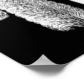 オストリッチフェザープリント ポスター (角)