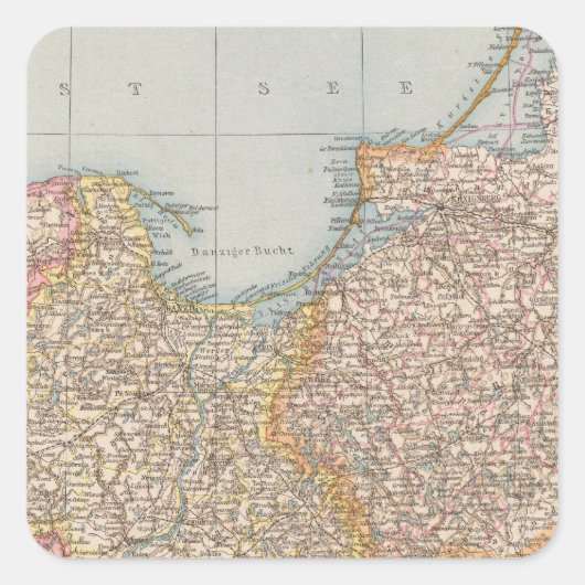 オストuウェストプルセン、東および西プロシア スクエアシール (正面)