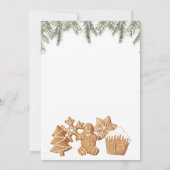 オスナッとジンジャーブレッド赤ちゃんシャワー 招待状 (裏面)