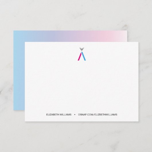 オスナップアンバサダーノートサンキューカード サンキューカード (正面/裏面)